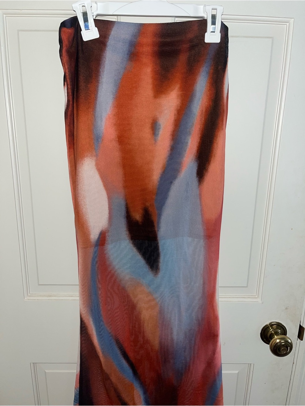 SHEIN colorful mesh skirt